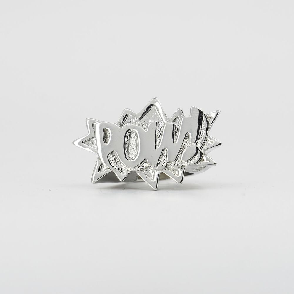 AMBUSH POW! Ring Silver Tone Size 7.25 Ambush Design